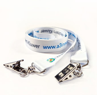 lanyard doble pinza metalica